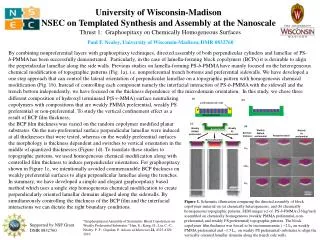 University of Wisconsin-Madison NSEC on Templated Synthesis and Assembly at the Nanoscale