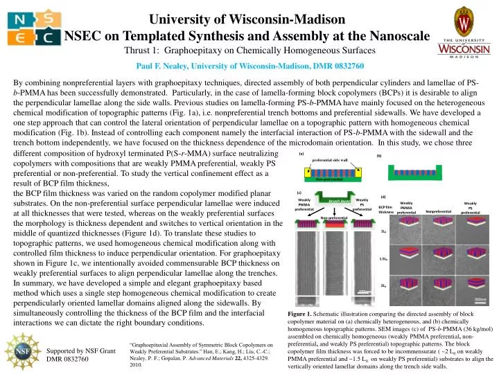 university of wisconsin madison nsec on templated synthesis and assembly at the nanoscale