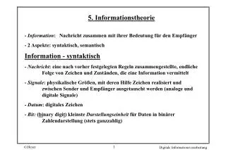 5 informationstheorie