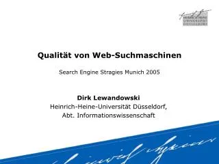qualit t von web suchmaschinen search engine stragies munich 2005