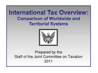 Prepared by the Staff of the Joint Committee on Taxation 2011