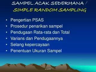 sampel acak sederhana simple random sampling