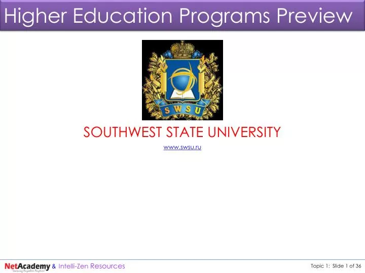 higher education programs preview