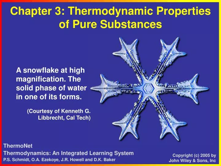 chapter 3 thermodynamic properties of pure substances