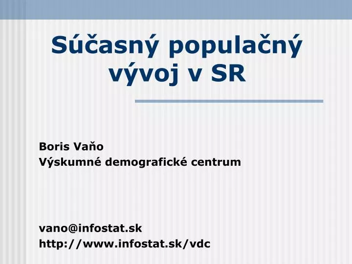 s asn popula n v voj v sr