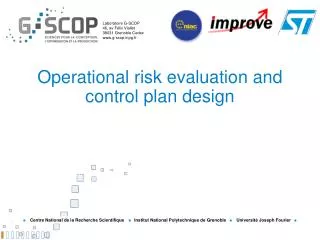 Operational risk evaluation and control plan design