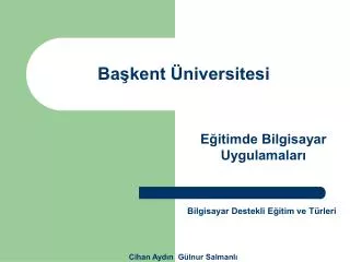 ba kent niversitesi