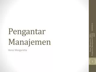 PPT - MATERI PENGANTAR MANAJEMEN PowerPoint Presentation, Free Download ...