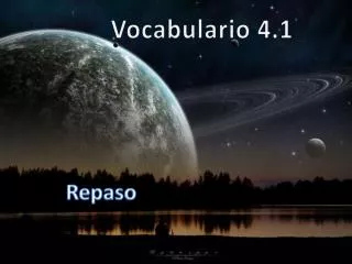vocabulario 4 1