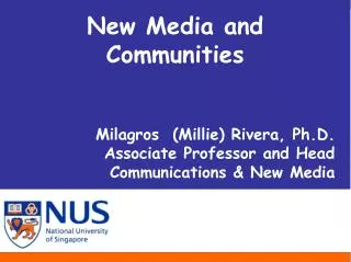 New Media and Communities