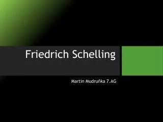 friedrich schelling