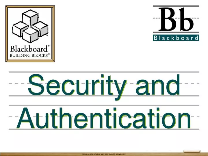 security and authentication