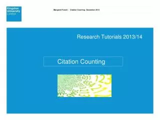 Research Tutorials 2013/14