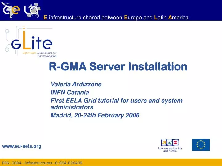 r gma server installation