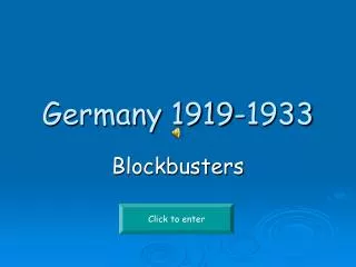 Germany 1919-1933