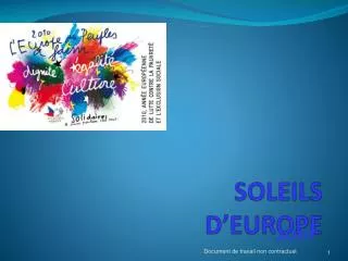 soleils d europe