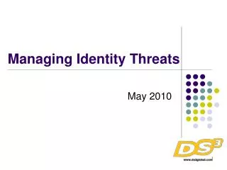 Managing Identity Threats