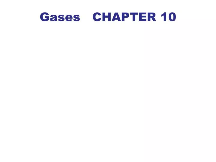 gases chapter 10