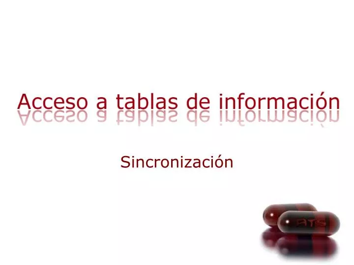 sincronizaci n