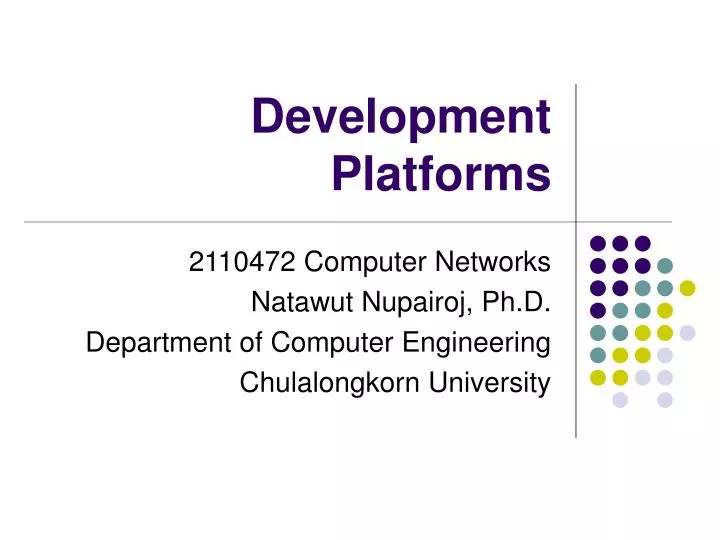 development platforms
