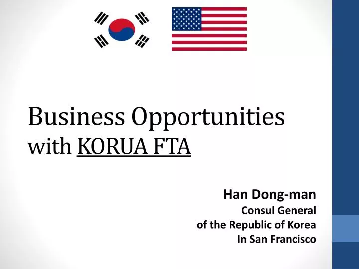 business opportunities with korua fta