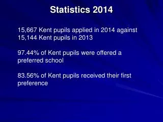 Statistics 2014