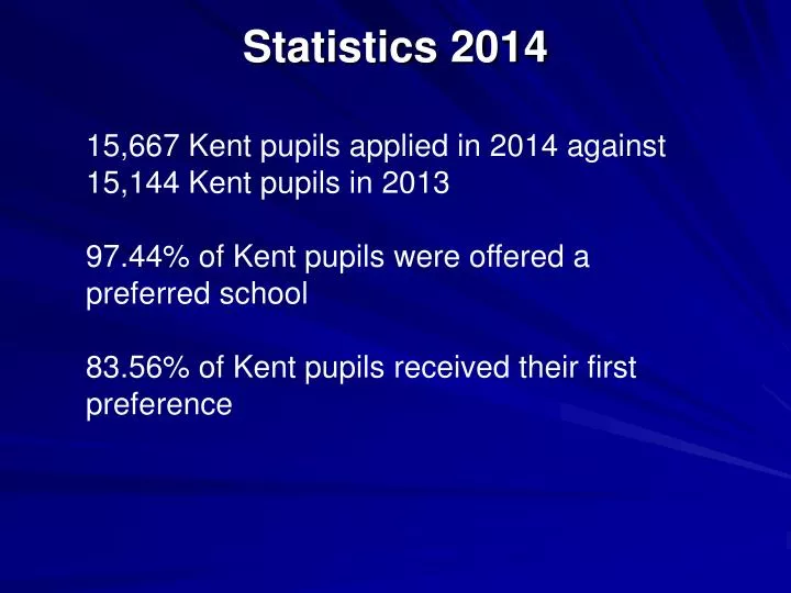 statistics 2014