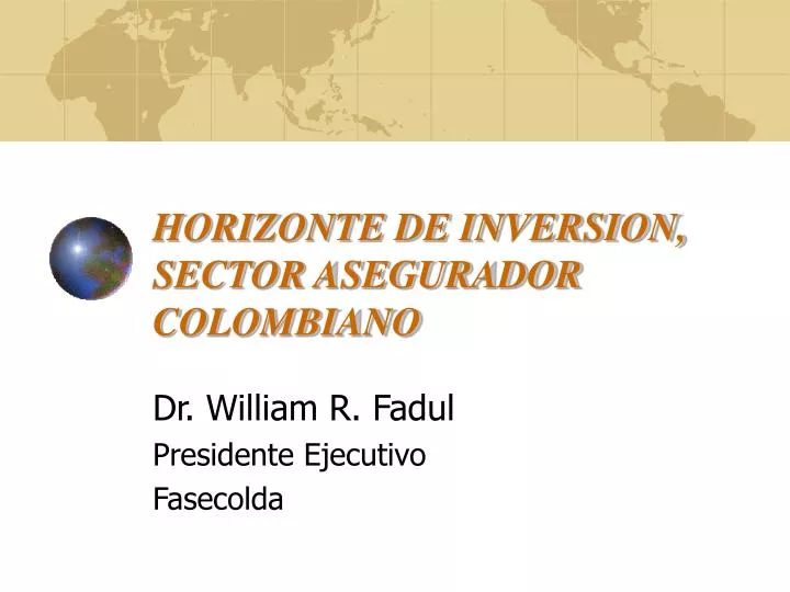horizonte de inversion sector asegurador colombiano