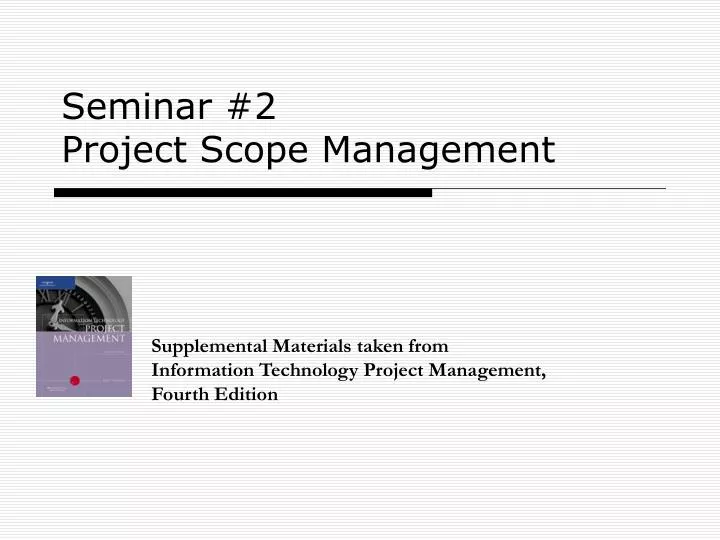 seminar 2 project scope management