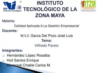 instituto tecnol gico de la zona maya