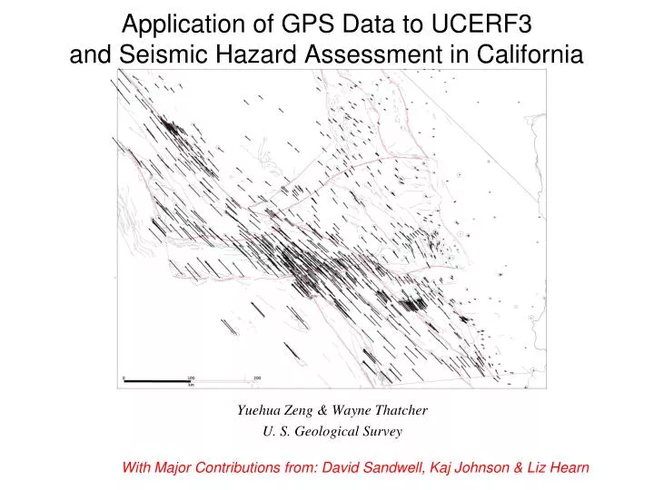 application of gps data to ucerf3 and seismic hazard assessment in california