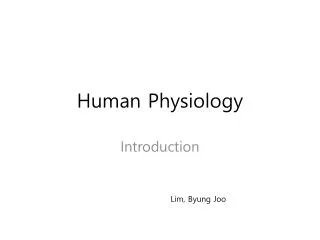 human physiology