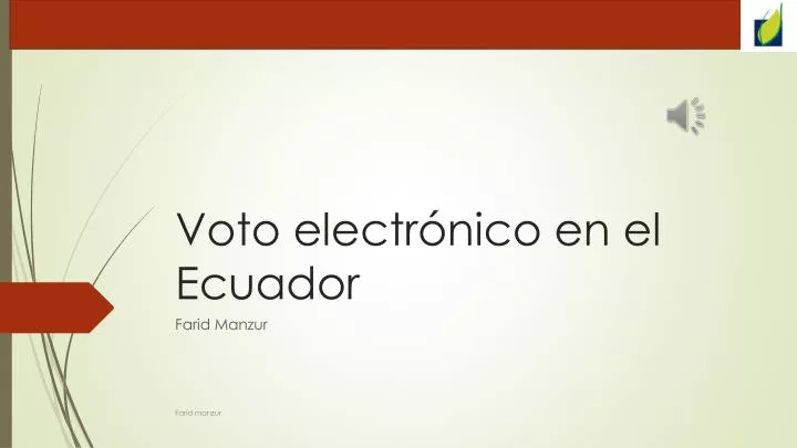 voto electr nico en el ecuador
