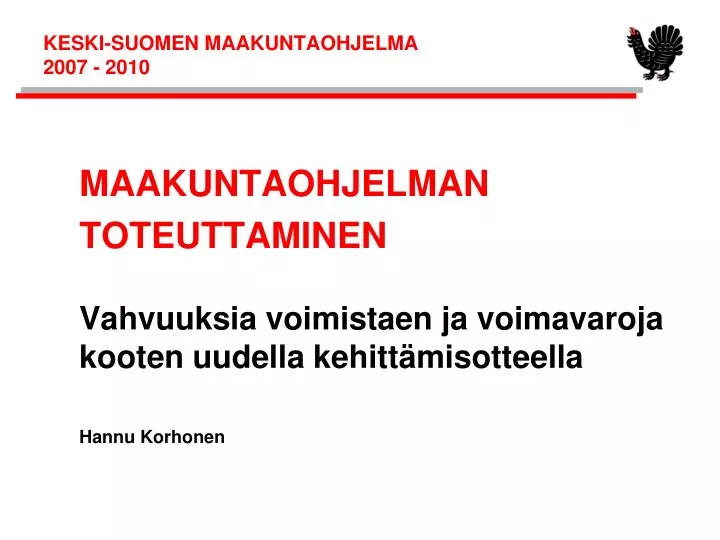 keski suomen maakuntaohjelma 2007 2010