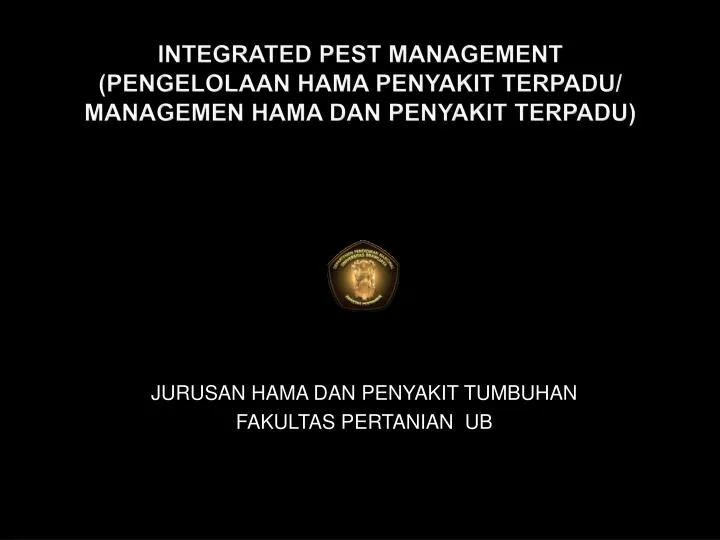 integrated pest management pengelolaan hama penyakit terpadu managemen hama dan penyakit terpadu