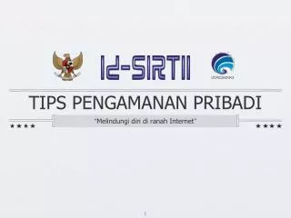 TIPS PENGAMANAN PRIBADI