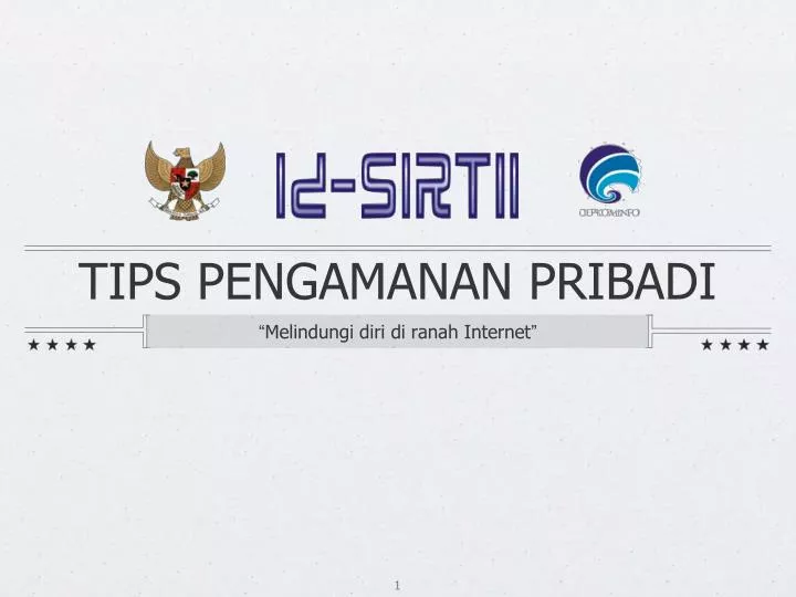 tips pengamanan pribadi