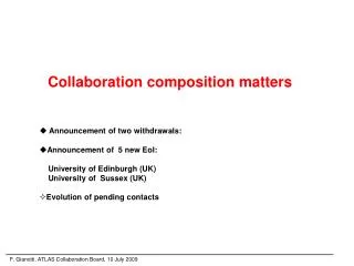 Collaboration composition matters