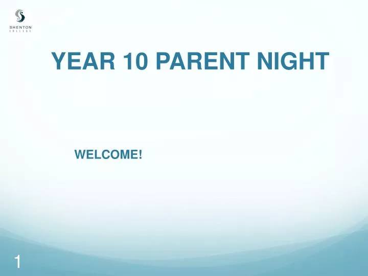 year 10 parent night