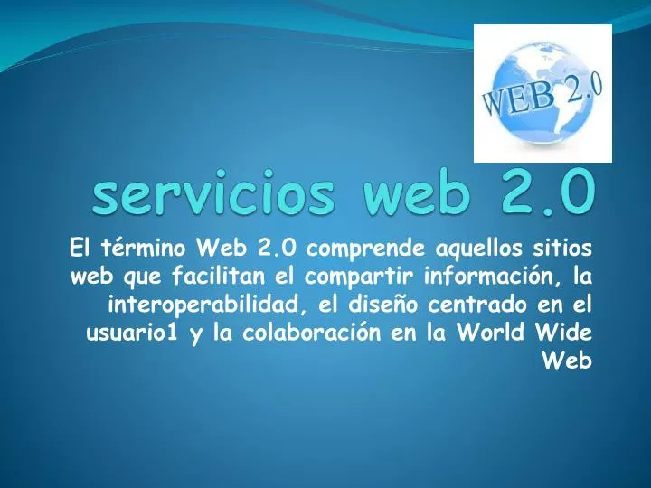 servicios web 2 0