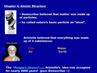 Chapter 4: Atomic Structure