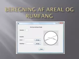 Beregning af areal og rumfang