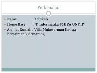 perkenalan