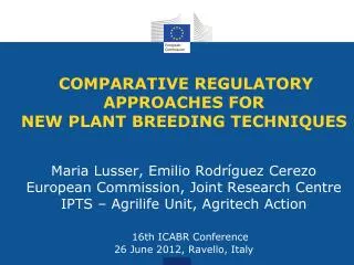 New plant breeding techniques (NPBTs)