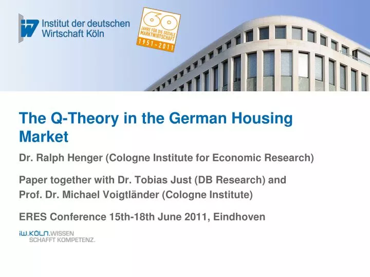 the q theory in the german housing market