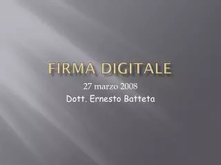 firma digitale