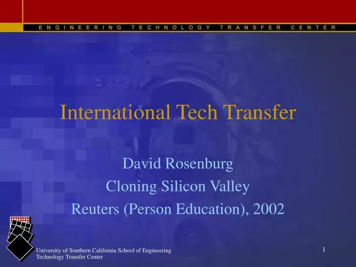 international tech transfer
