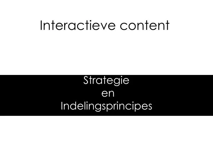interactieve content