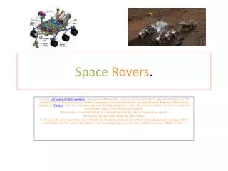 Space Rovers .