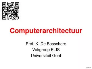 computerarchitectuur